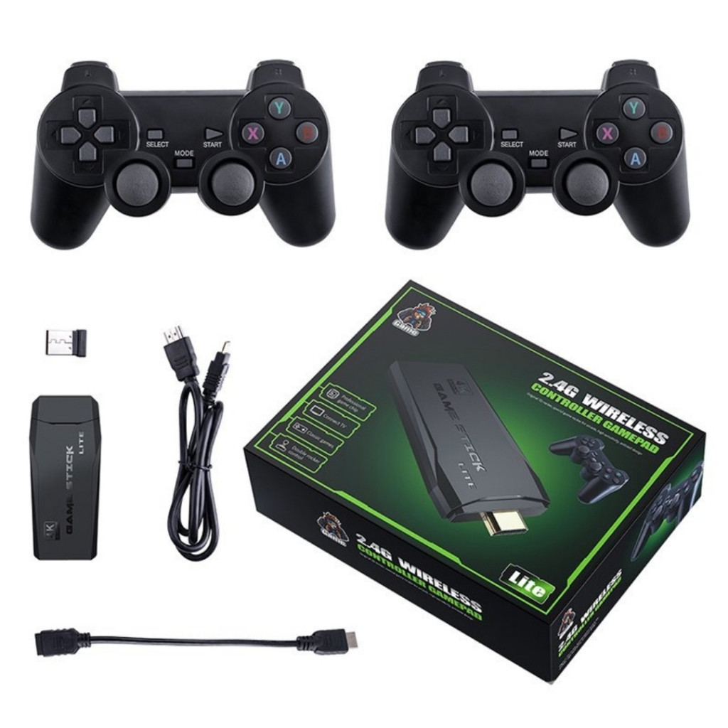 Videogame Stick 4K 64gb 2 Controles Sem Fio Console